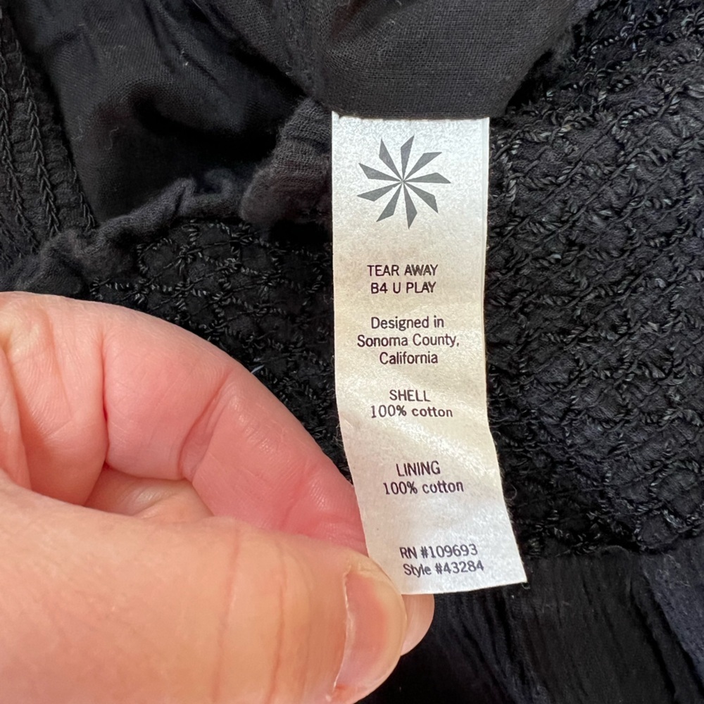Athleta Flowy 100% Cotton Bohemian Lightweight Maxi Skirt in Black, size XS - Picture 6 of 7